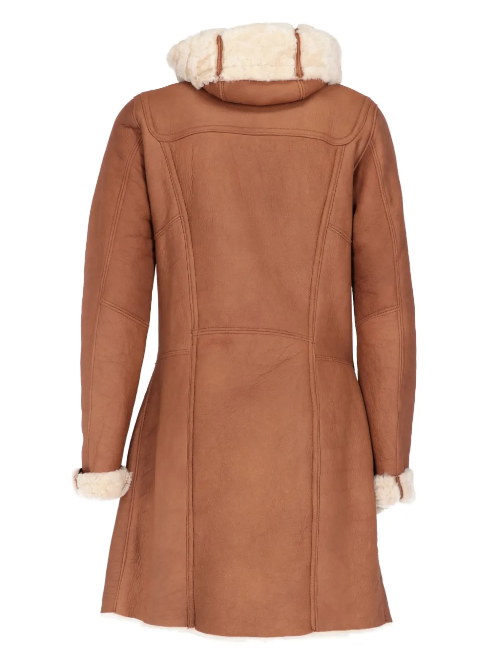 a.n.g.e.l.o.vintagecult A.N.G.E.L.O. Vintage Cult 2000s jas met lammy afwerking - Bruin