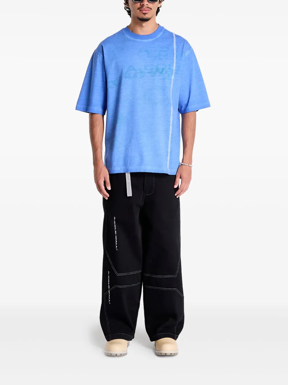 A-COLD-WALL* Annex T-shirt met grafische print Blauw