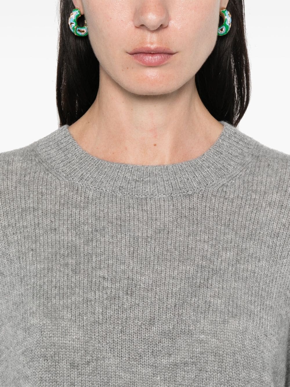 Shop Allude Cashmere Sweater In Grey