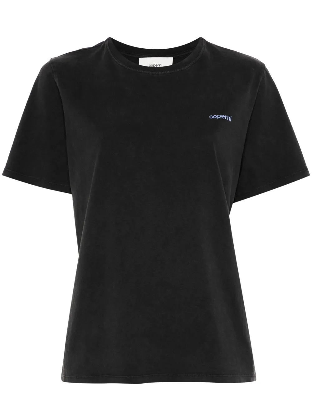 Coperni Washed Logo Boxy T-shirt In Black