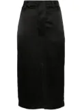 Saint Laurent silk midi skirt - Black