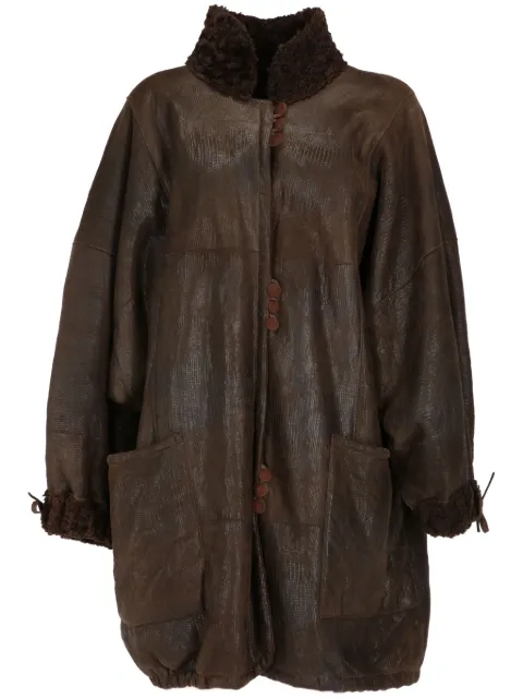 A.N.G.E.L.O. Vintage Cult 1980s pre-owned shearling-collar coat
