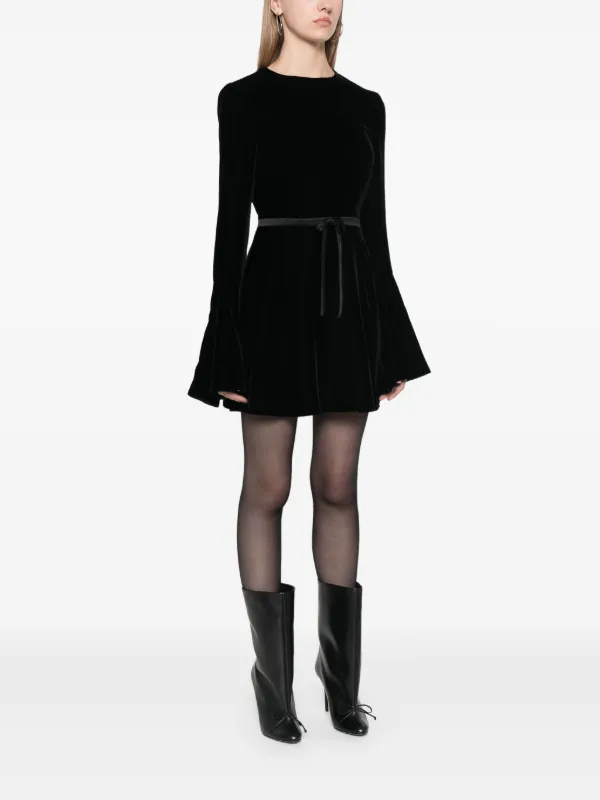 ワンピース Saint Laurent Two-tone velvet mini dress SAINT LAURENT velvet mini dress | REVERSIBLE