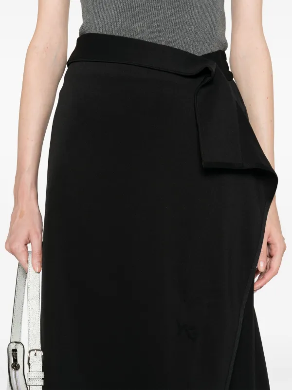 Y-3 Track Midi Skirt | Black | FARFETCH