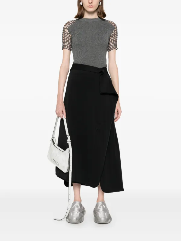 Y-3 Track Midi Skirt | Black | FARFETCH