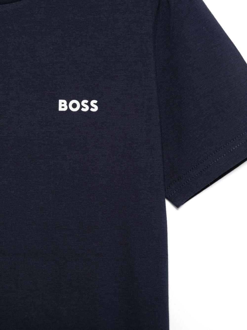 BOSS Kidswear Twee T-shirts met logoprint - Wit