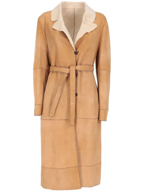 A.N.G.E.L.O. Vintage Cult 2000s pre-owned shearling-trim coat