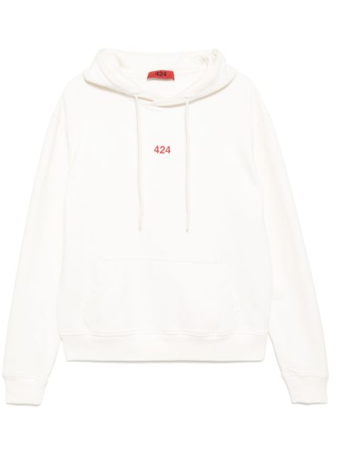 424 logo-embroidered hoodie