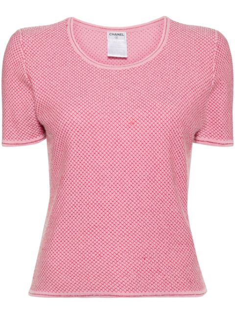 Cheap HOT SALE CHANEL 200 short sleeve knitted top Women