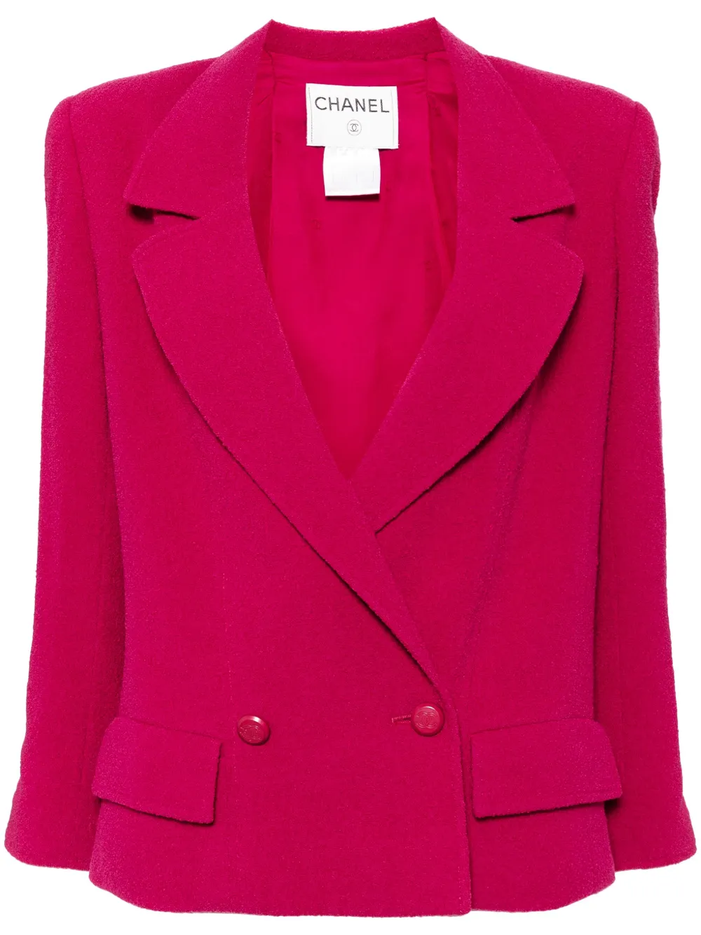 CHANEL Pre-Owned 1998 CC mark buttons jacket | Pink | Image 1