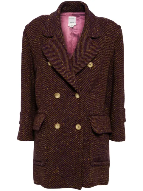 Céline Pre-Owned abrigo con doble botonadura