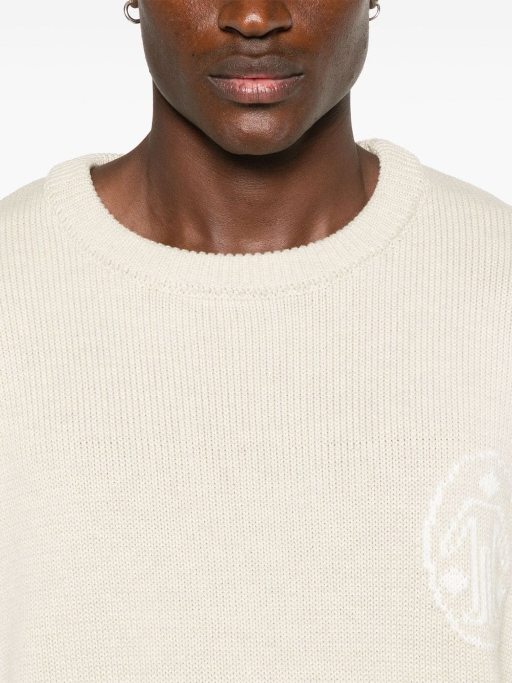 Shop Untitled Artworks Signature Sweater In Neutrals