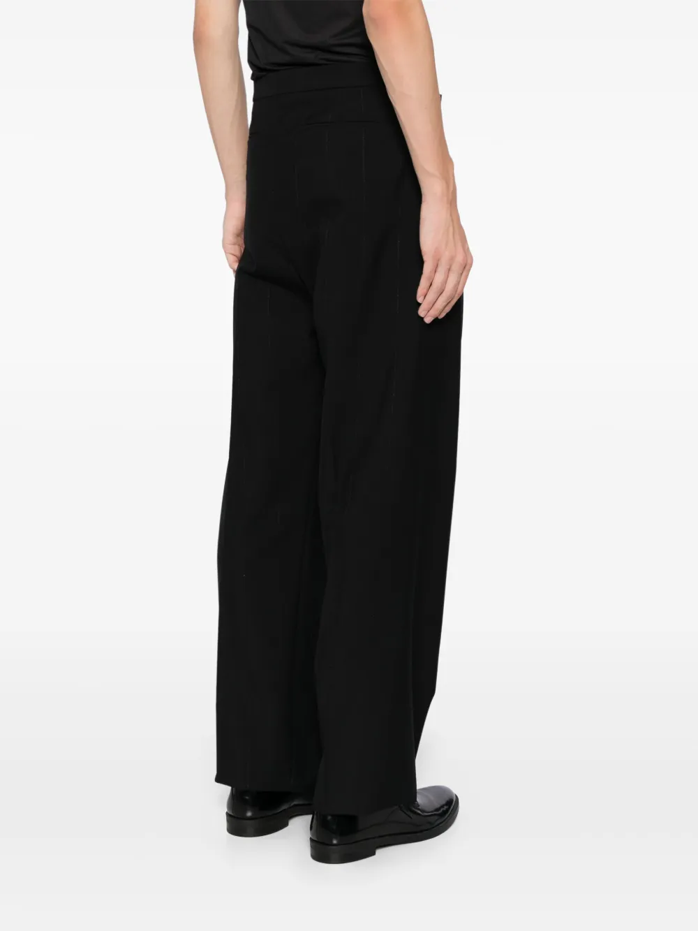 Givenchy Gestreepte lurex pantalon Zwart