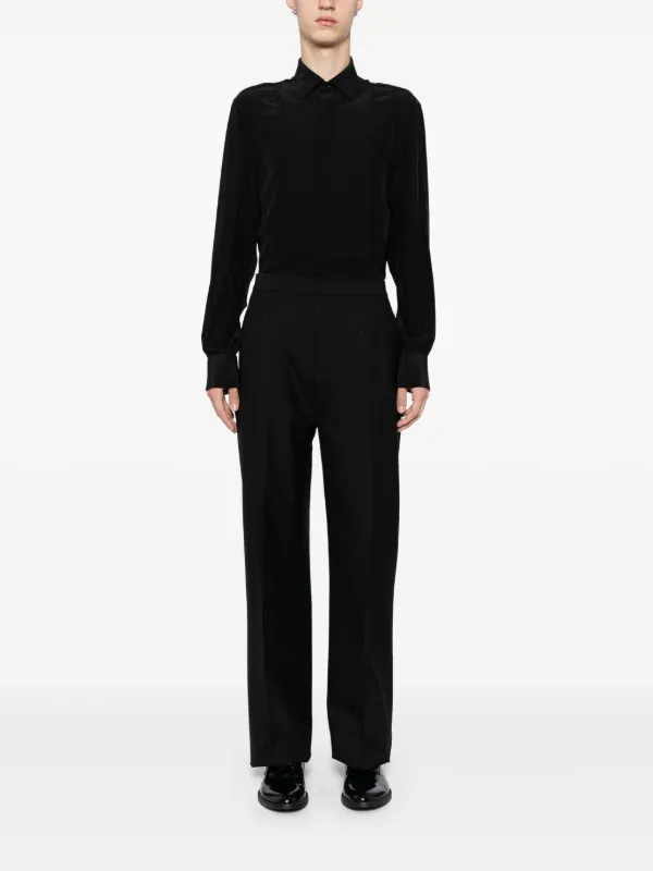 Givenchy ルレックス ストライプ テーラードパンツ | ブラック 