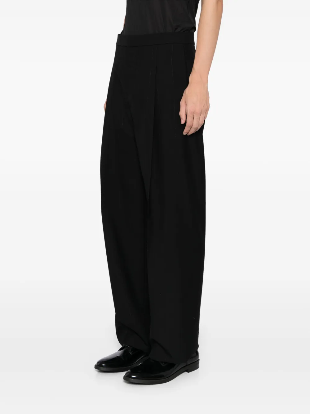 Givenchy Gestreepte lurex pantalon Zwart