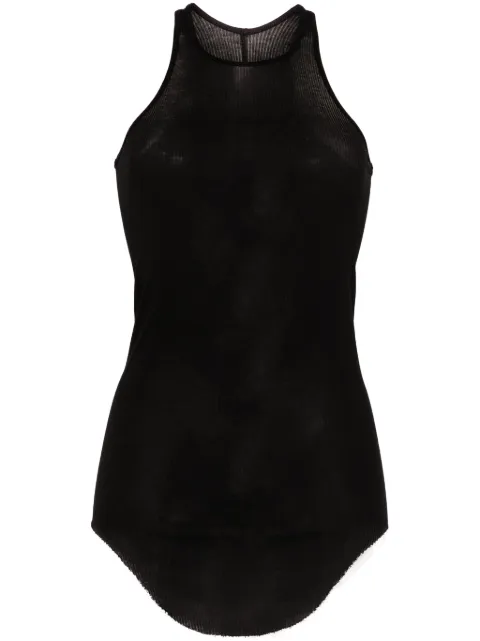 Rick Owens camiseta de canalé fino