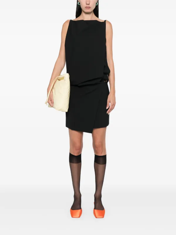 ミニスカート PHILOSOPHY DI LORENZO SERAFINI MINI SKIRT BELT DETAIL Philosophy Di Lorenzo Serafini Belted Mini Skirt | Black