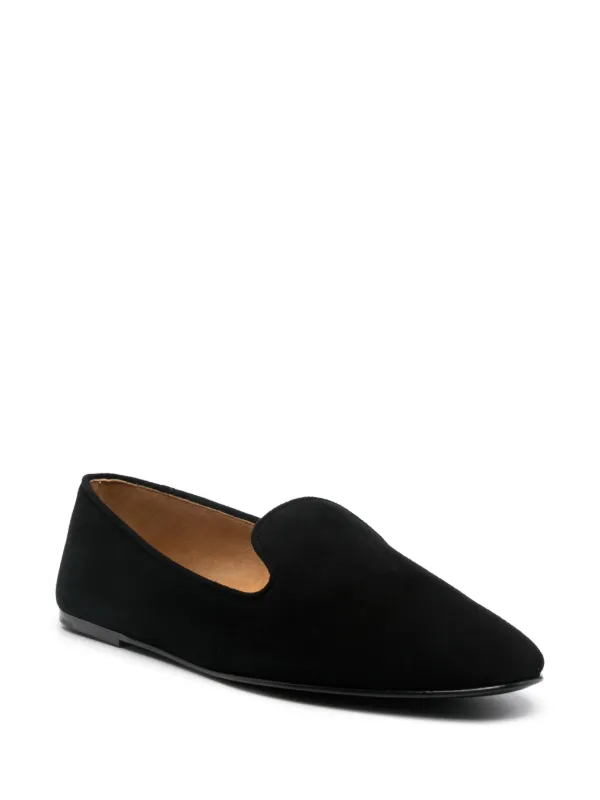 Manolo Blahnik Veralli スエード フラットシューズ | ブルー | FARFETCH JP