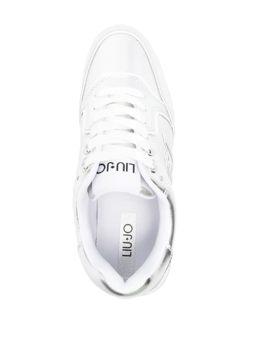 LIU JO logo-patch sneakers Silver