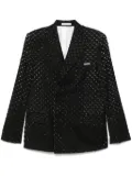 Helmut Lang hole-punched blazer - Black