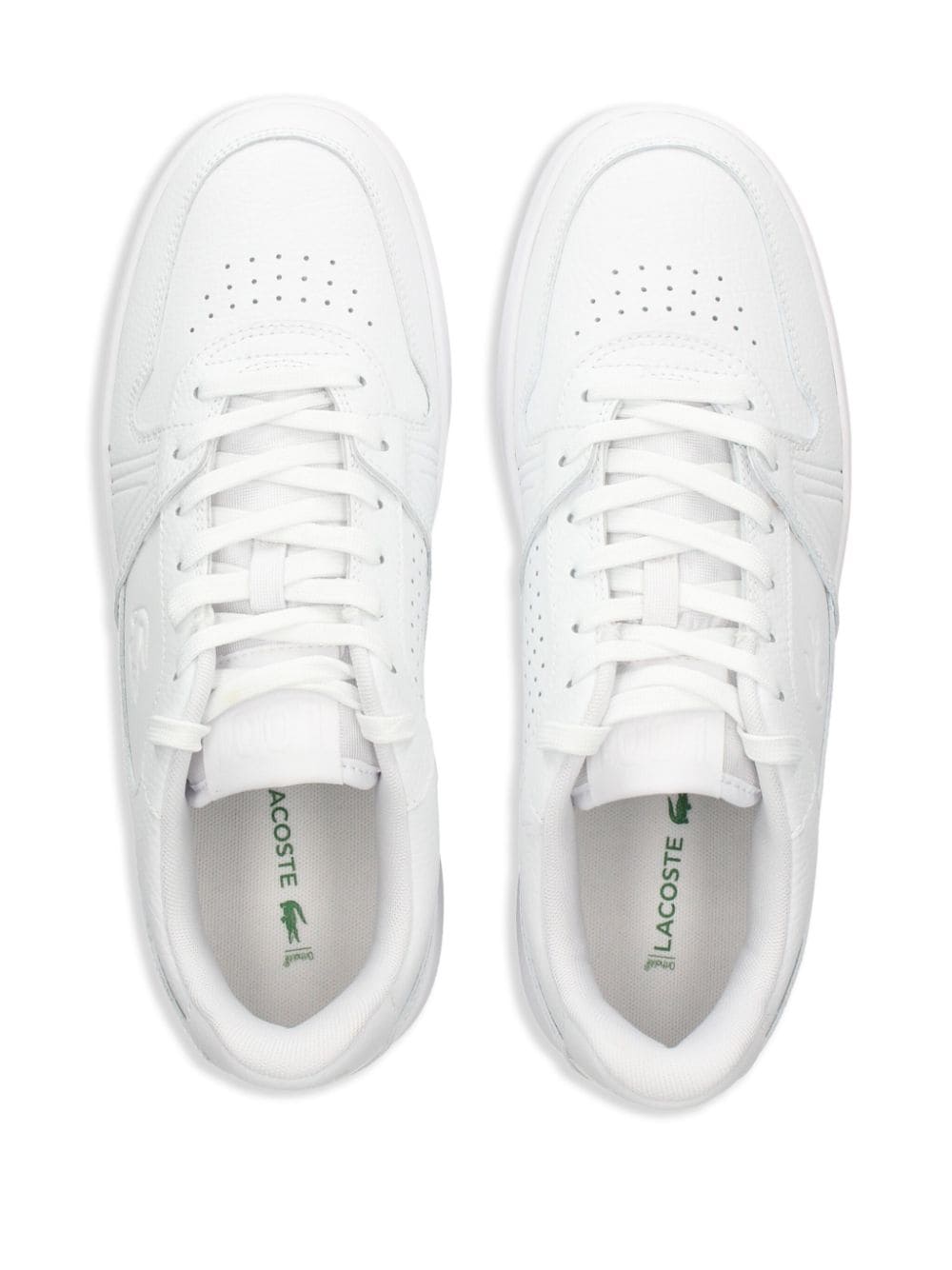 Lacoste L001 leren sneakers Wit