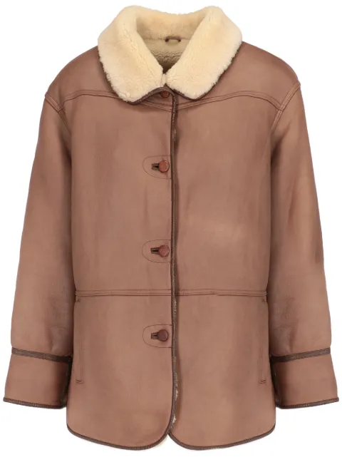 A.N.G.E.L.O. Vintage Cult Cappotto con collo in shearling anni '90