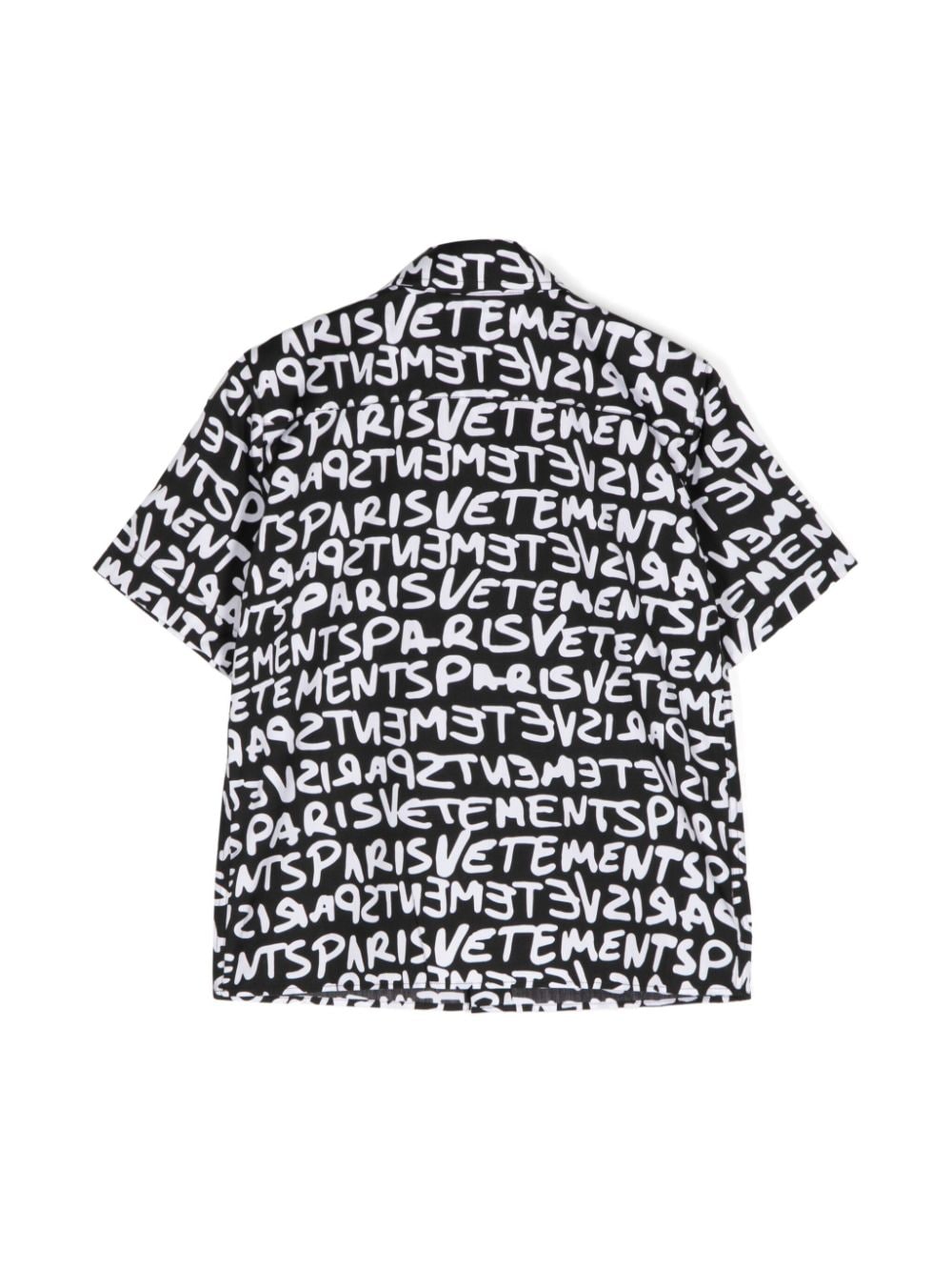 Vetements Kids Shirt met logoprint - Zwart