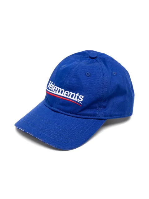 Vetements Kids Cappello da baseball con ricamo