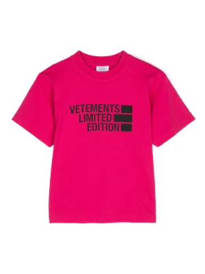 VETEMENTS logo-print T-shirt | Red | FARFETCH ZA