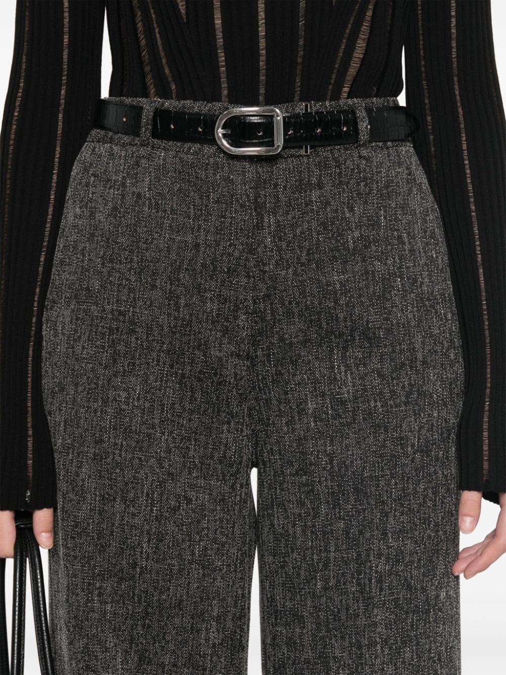 Shop Liu •jo Tailored Trousers In Black