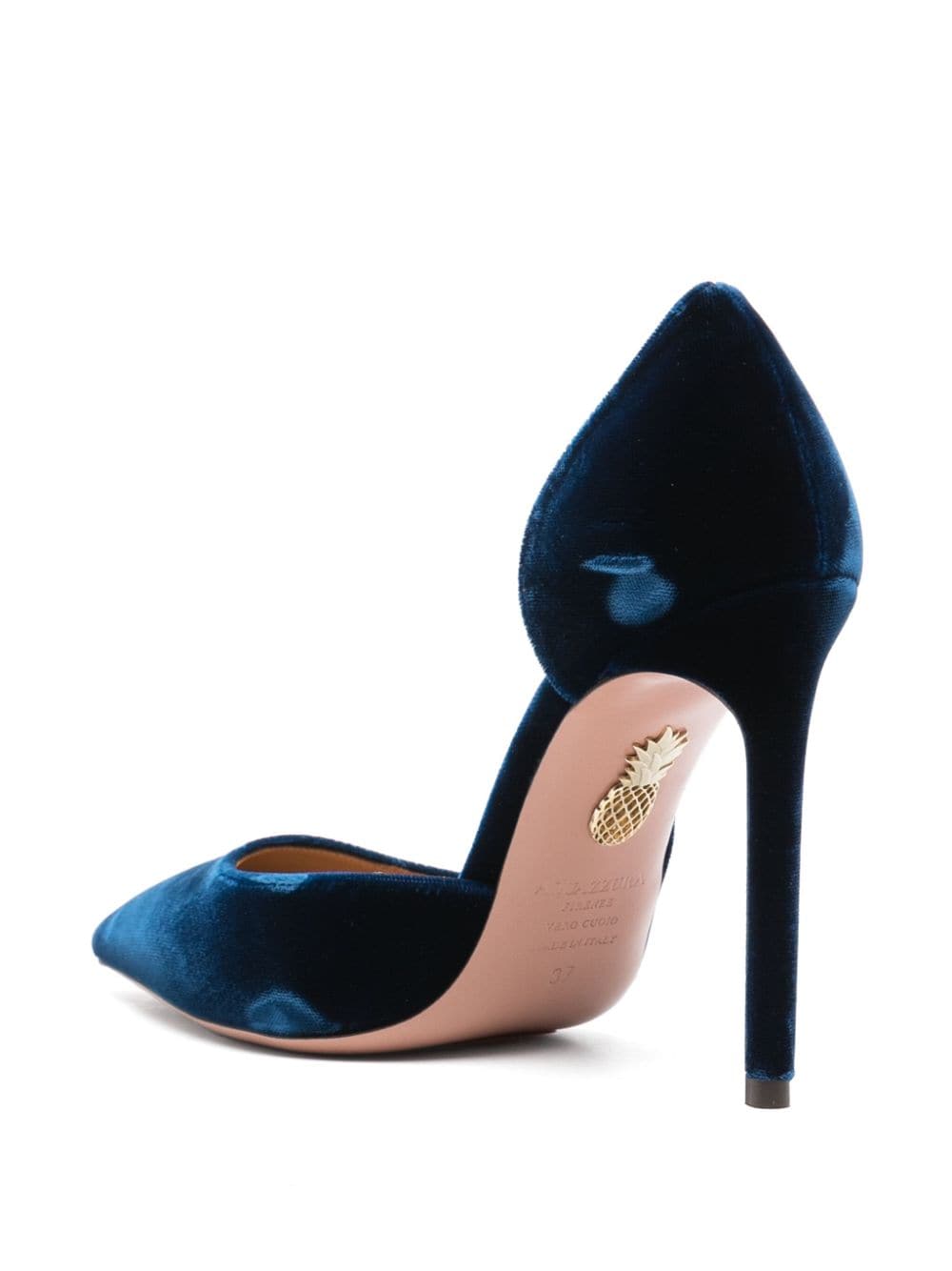 Shop Aquazzura 105mm Very Bow Tie Pumps In Blue