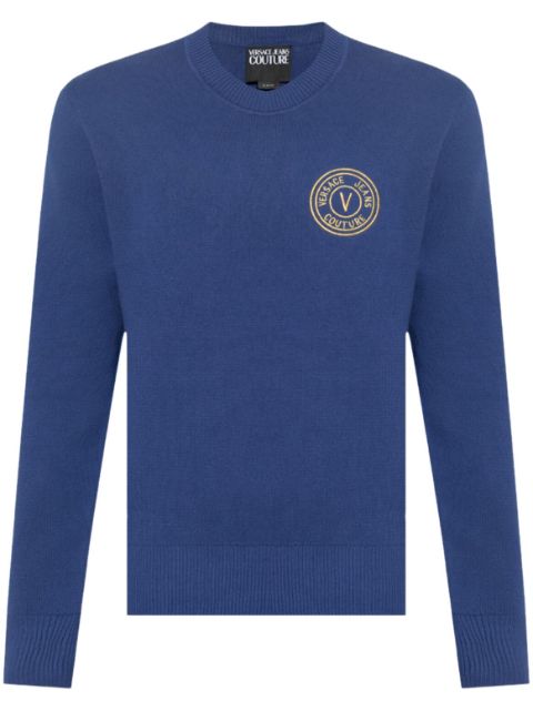 Versace Jeans Couture logo-applique jumper Men