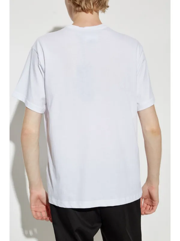 Tシャツ・カットソー VERSACE JEANS COUTURE Men T-shirt White 1 78GAH6S0JS458 G03 Versace Jeans Couture Cotton Printed Logo White T-Shirt 3XL