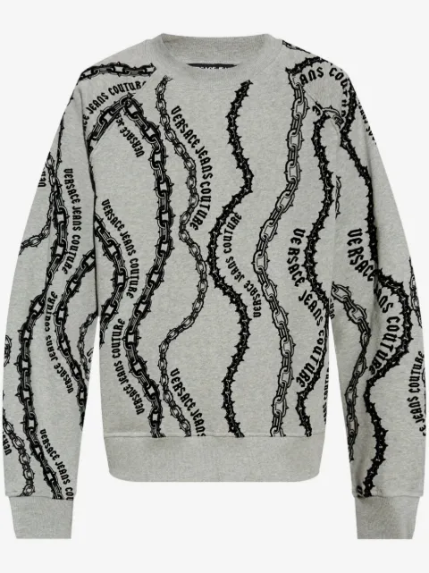 Versace Jeans Couture sweat à imprimé chaîne