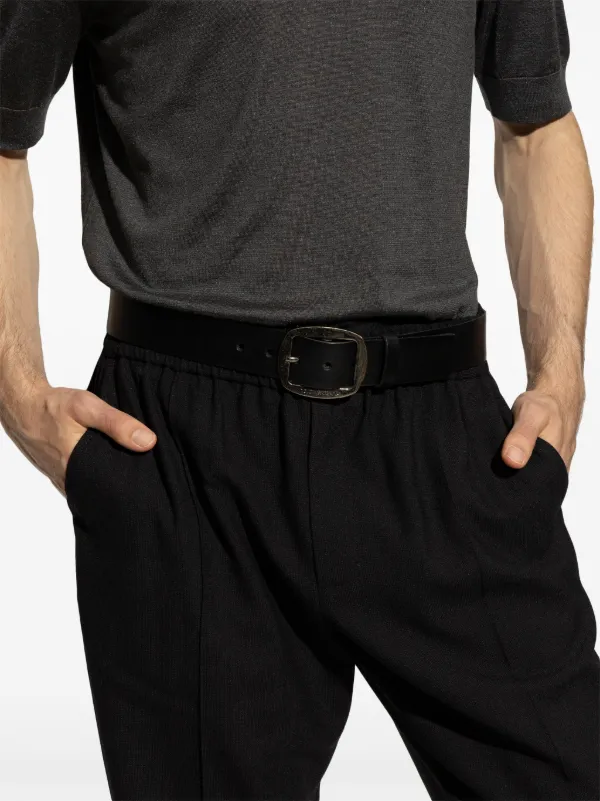 Dolce & Gabbana Leather Belt | Black | FARFETCH CA