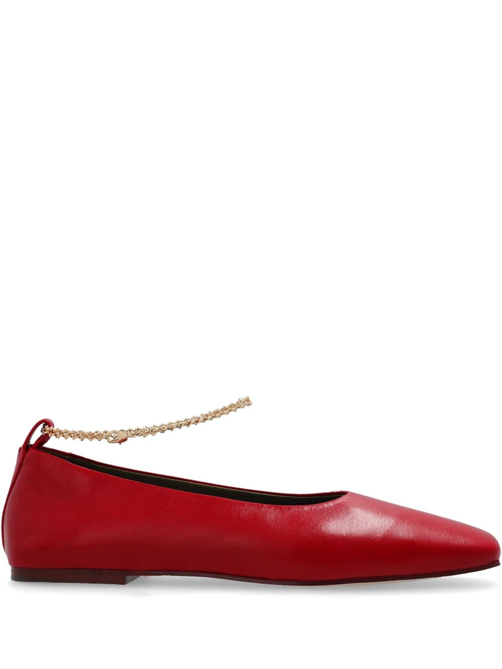 MARIA LUCA Augusta ballerina shoes Red