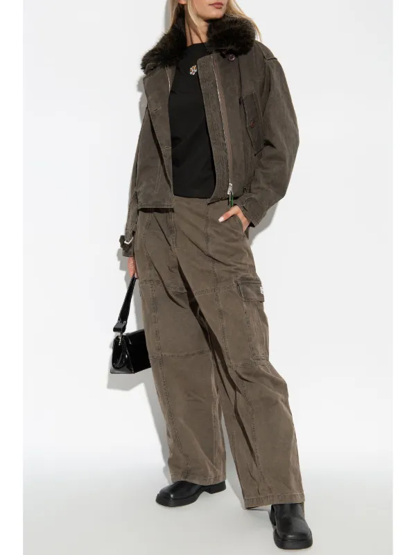 Kenzo Cotton Cargo Pants | Grey | FARFETCH GR