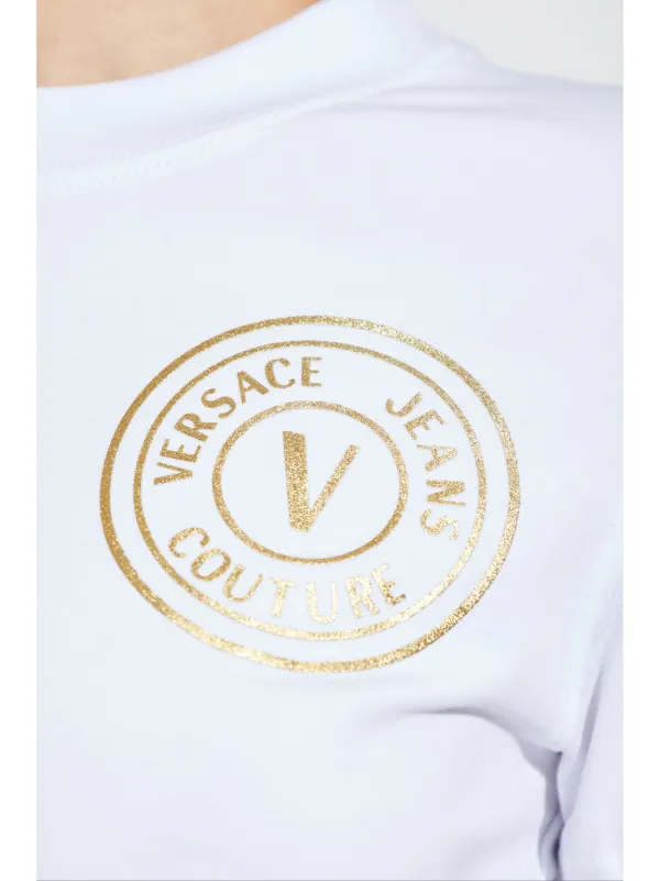 【関税込み】Versace Jeans Couture ホワイト ロゴ Tシャツ Versace Jeans Couture Logo T Shirt White | Mainline Menswear