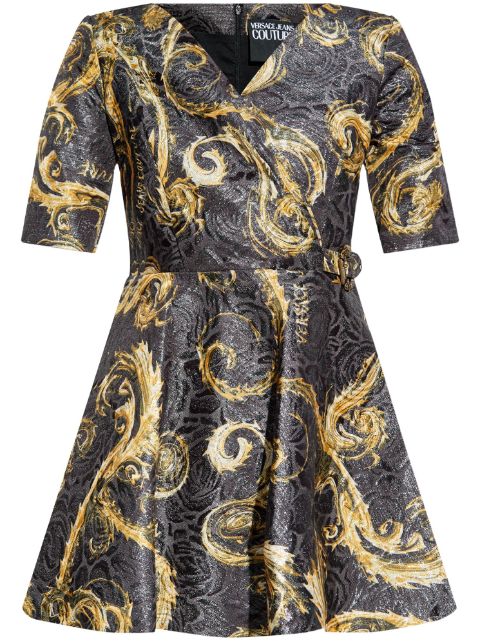 Versace Jeans Couture Barocco-print mini dress