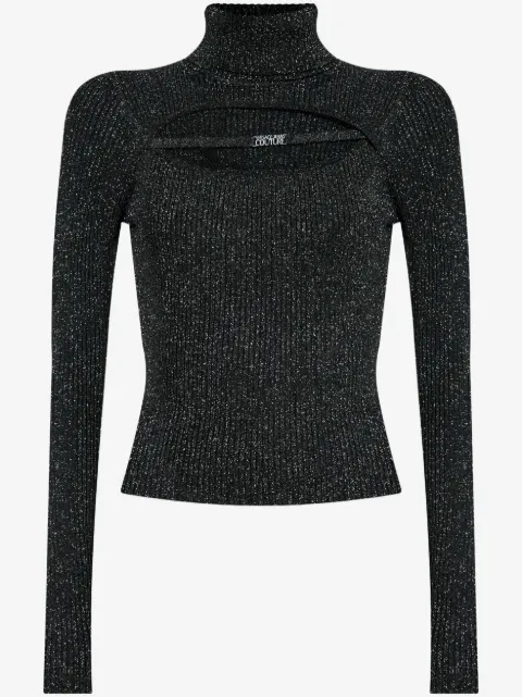 Versace Jeans Couture lurex-detail sweater
