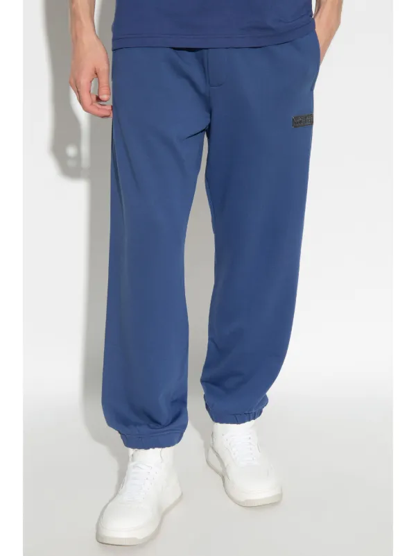 Versace Jeans Couture logo-plaque Track Pants | Blue | FARFETCH