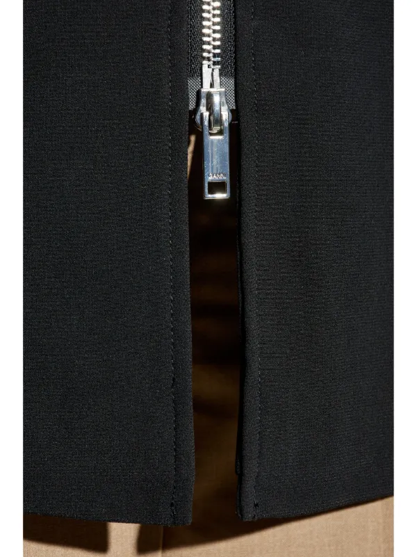 GANNI The Bonded Crepe Jacket | Black | FARFETCH