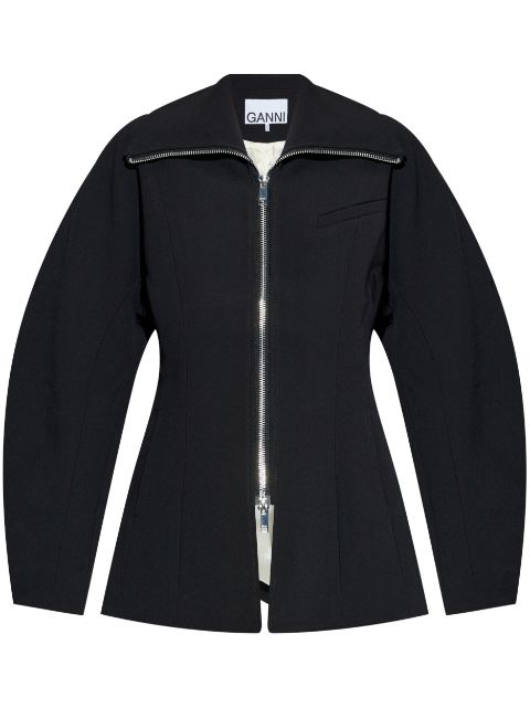 GANNI The Bonded Crepe jacket Women