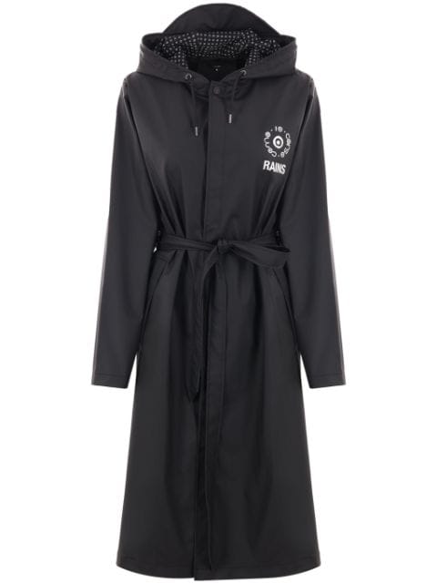 Rains x 10 Corso Como printed belted raincoat