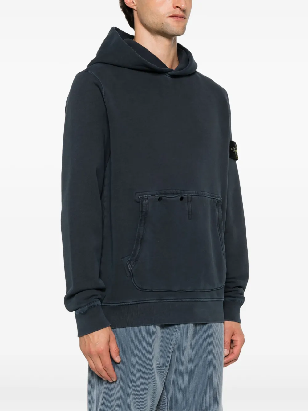 Stone Island Hoodie met Compass-logopatch Blauw