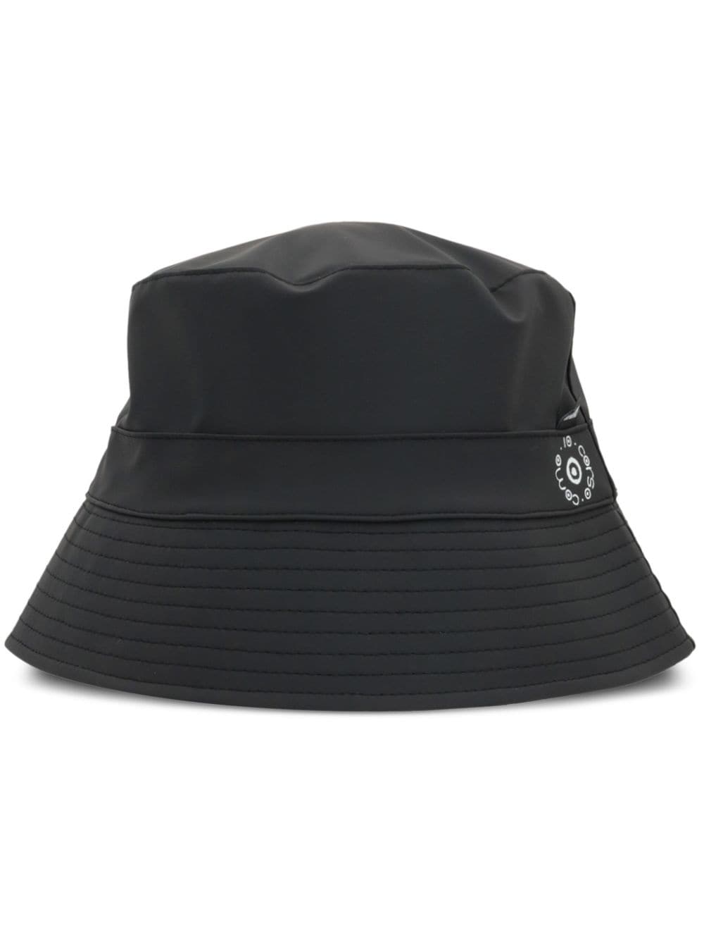 Rains printed coated bucket hat - Black