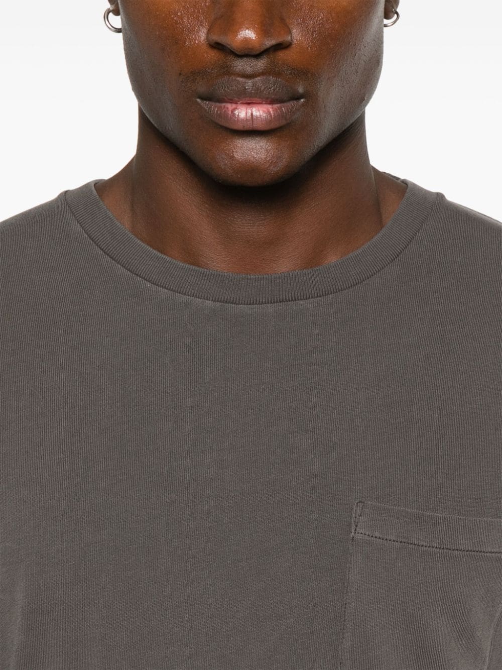 Shop Tom Ford Chest-pocket T-shirt In Grey