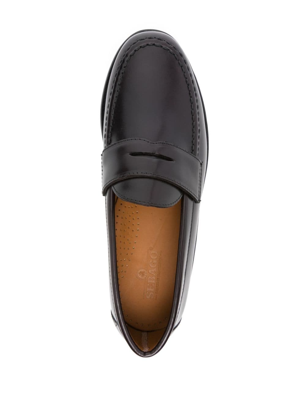 Shop Sebago Ryan Brushed Polaris Loafers In Black