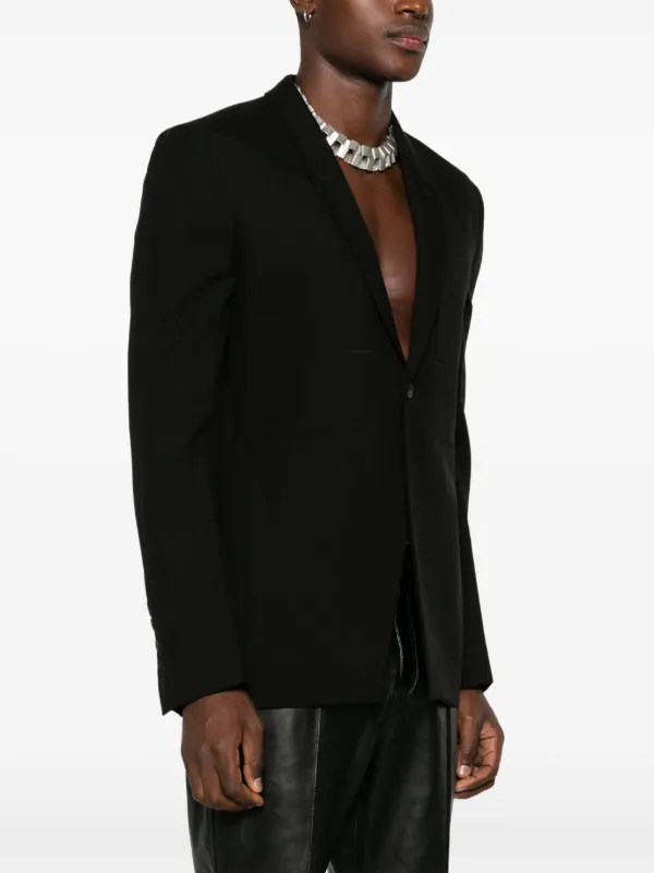 Rick Owens Fogpocket Soft Blazer | Black | FARFETCH