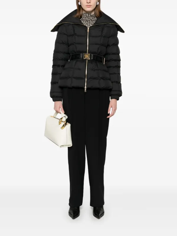 Elisabetta Franchi Quilted Puffer Jacket | Black | FARFETCH Elisabetta Franchi Quilted Puffer Jacket | Black | FARFETCH
